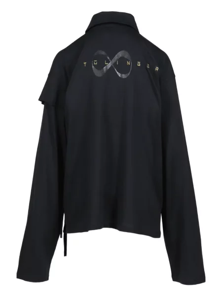 Top Ottolinger cu volane negru