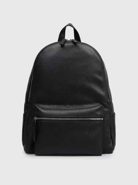 Кожаный рюкзак Orciani черный