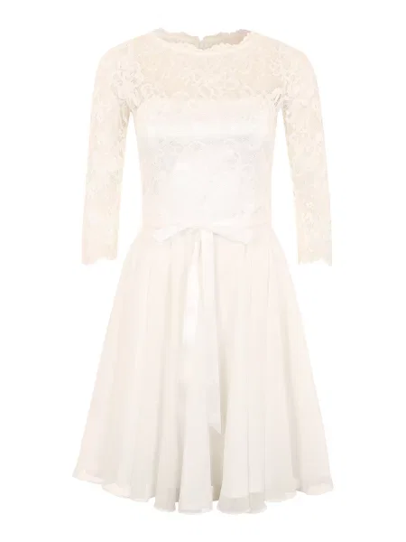 SWING Koktejl obleka bela