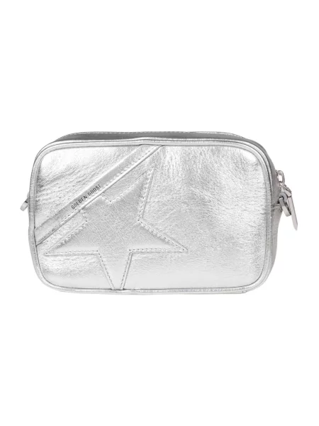 Torebka crossbody Golden Goose skórzana szara