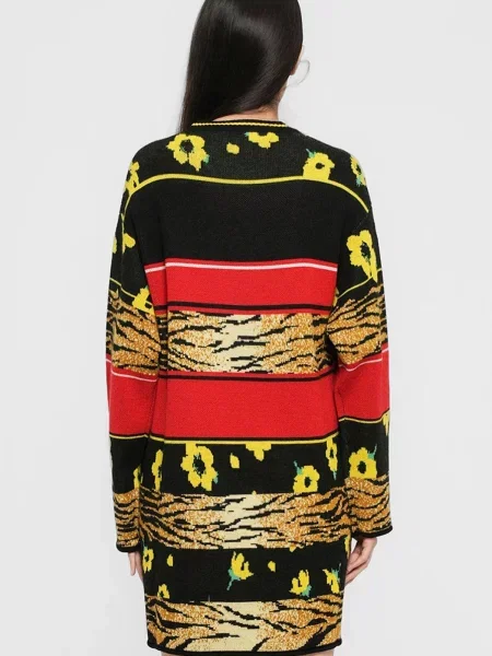 Шерстяное платье мини Moschino