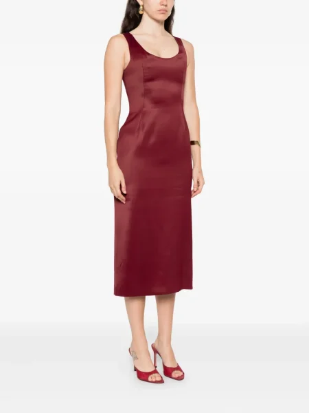 Odgovarati midi haljina Alfie bez rukava iznad koljena crvena