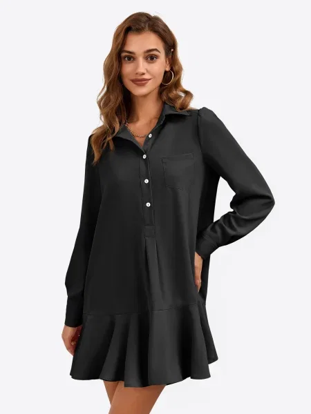 Imily Bela Rochie tip bluză negru