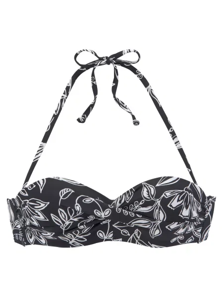 VIVANCE Sutien costum de baie negru alb