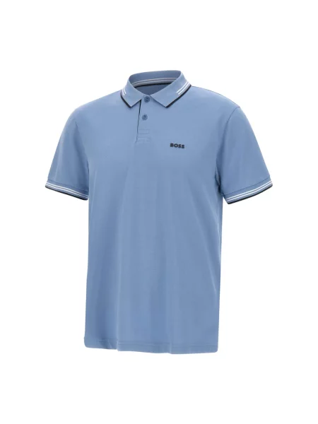 Koszulka polo Boss niebieska