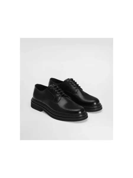 Derby Dolce And Gabbana skórzany czarny