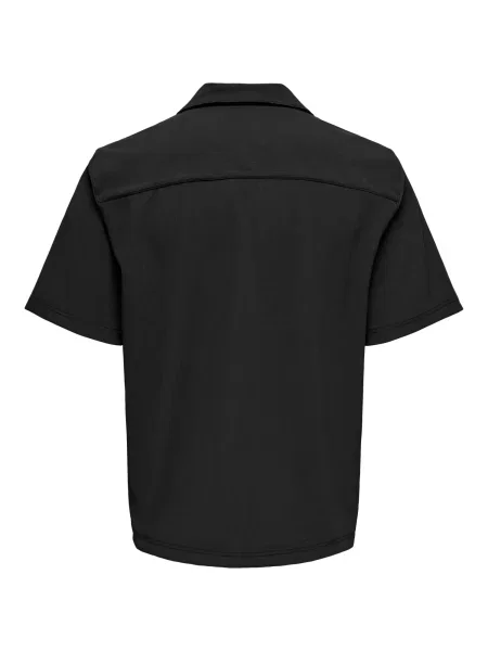 Only & Sons Tricou Pli' negru