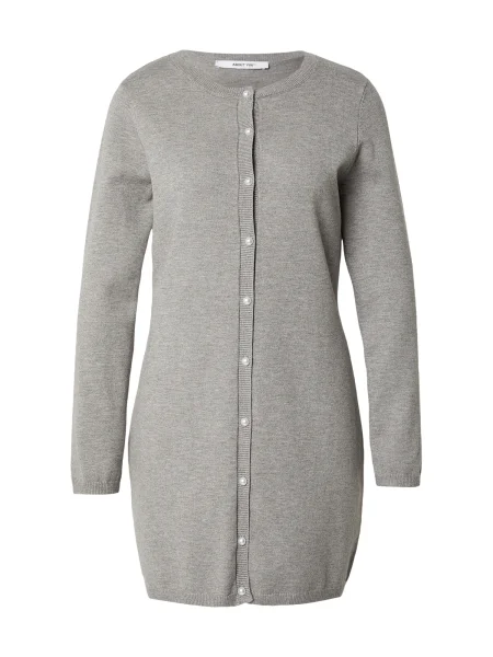 ABOUT YOU Rochie tricotat Margarete amestecat gri