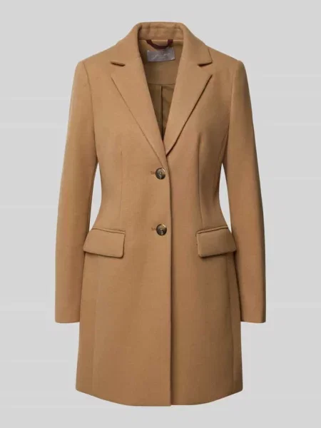 Płaszcz o kroju regular fit z listwą z 2 Christian Berg Woman Selection