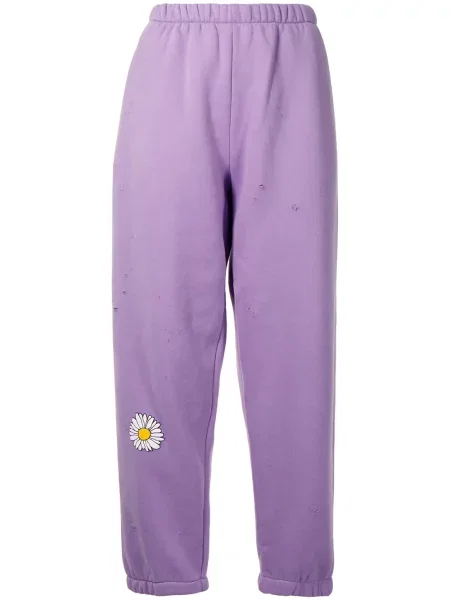 Cropp pantaloni Natasha Zinko cu imagine violet