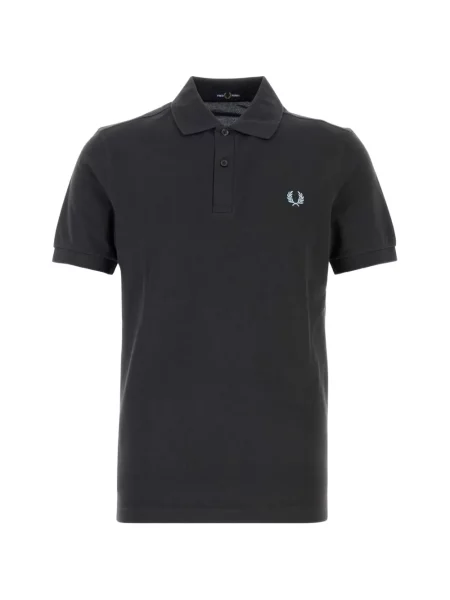 Tricou polo Fred Perry cu broderie gri