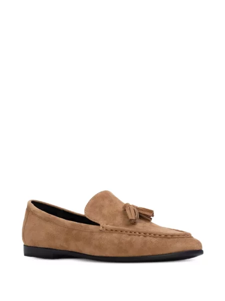 Pantofi loafer Black Suede Studio din piele de căprioară negru