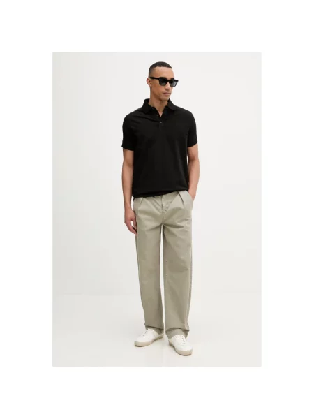 Karl Lagerfeld polo z bawełną czarna