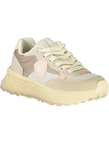 Blauer Sneakers bej