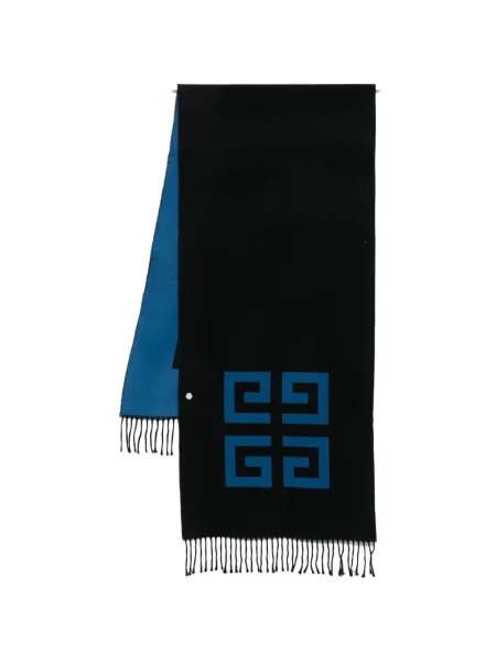 Fular Givenchy cu franjuri negru
