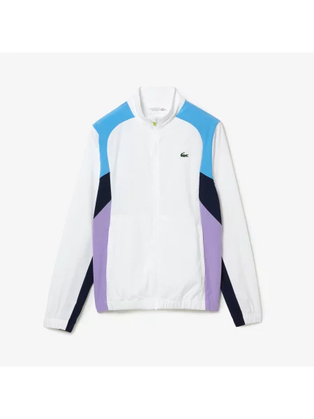 Lacoste Sportowy Dres O Regularnym Kroju I Blokowym Kolorze Ze Stójką biały