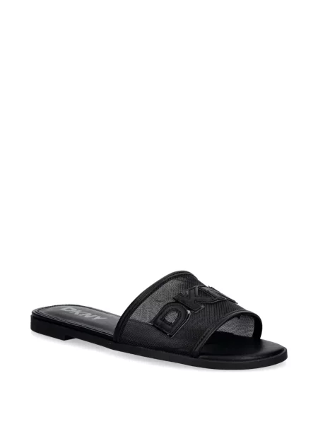 Sandale Dkny plasă cu autograf negru