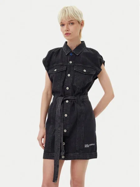 Karl Lagerfeld Jeans Rochie de blugi gri