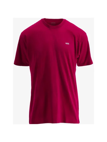 Koszulka Vans Left Chest Logo krótki rękaw burgundowy M czerwony