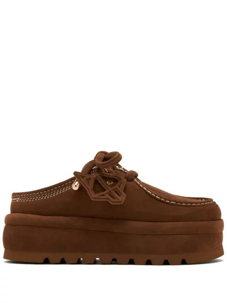 Мюли Naked Wolfe на платформе кафяво