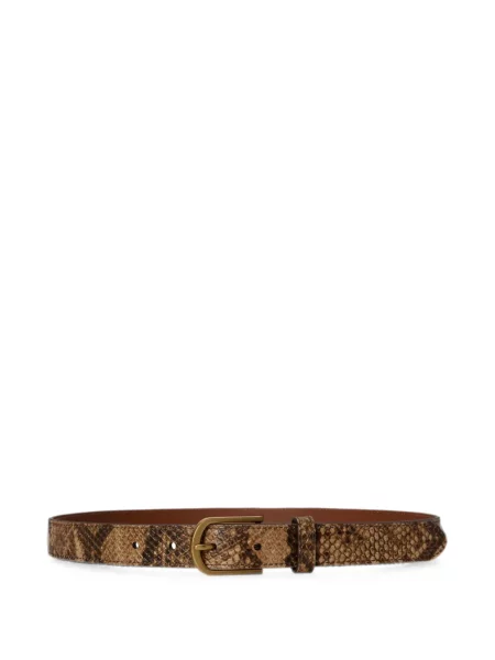 Cu centură curea Lauren Ralph Lauren din piele maro