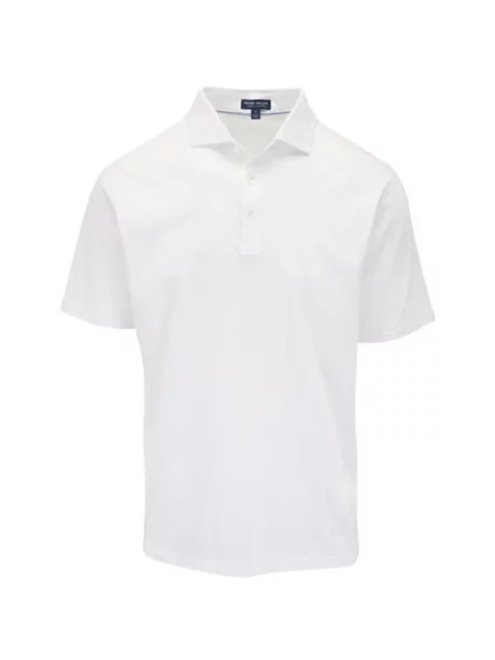 Tricou polo Peter Millar alb