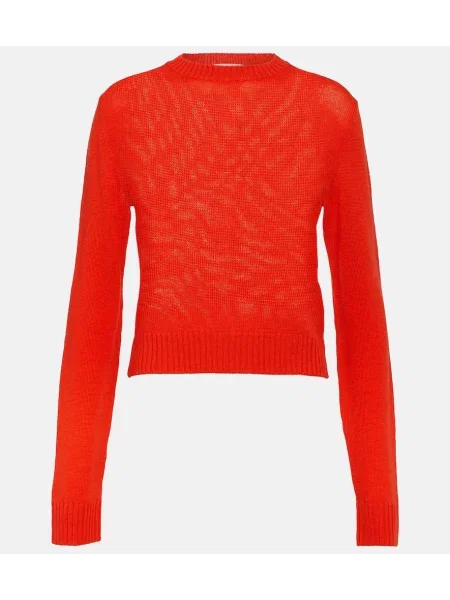 Pulover Jil Sander de lână roșu