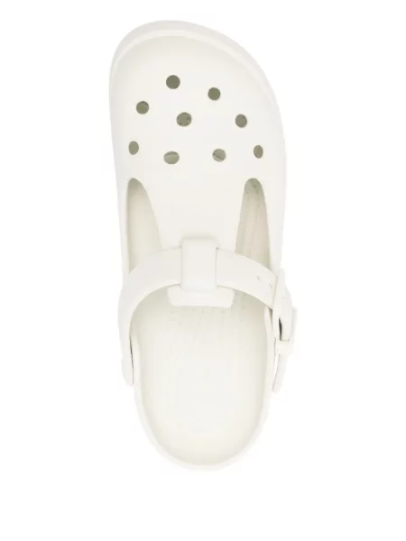 Pantofi cu toc Crocs clasici alb