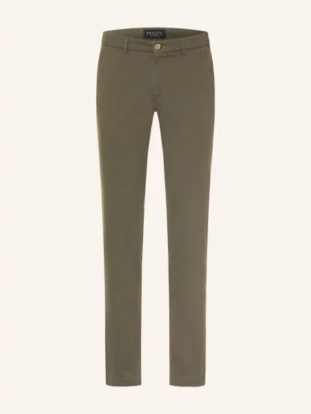 Hiltl Chino Kalhoty Taura Extra Slim Fit olivová