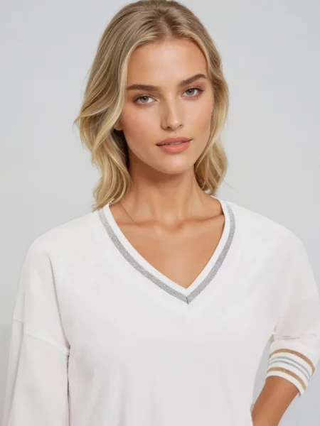 Lung tricou Marisse albastru