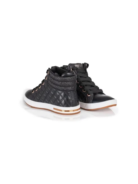 Členkové topánky Skechers čierna