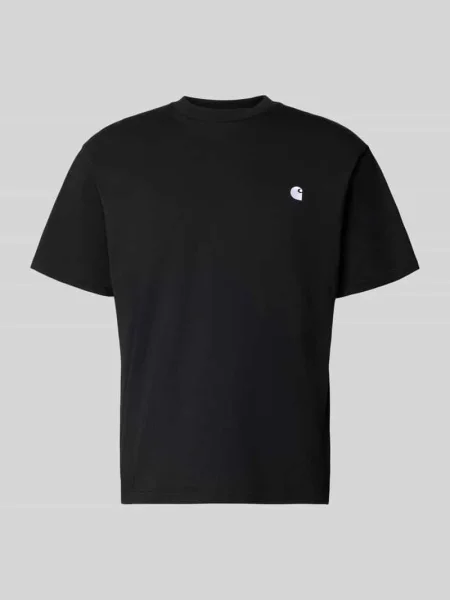 Carhartt WIP t-shirt S/S Madison czarny gładki biała
