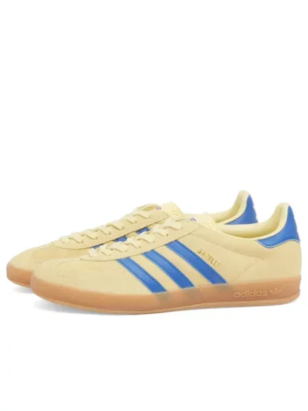 Sneakersy Adidas Originals skórzane żółte