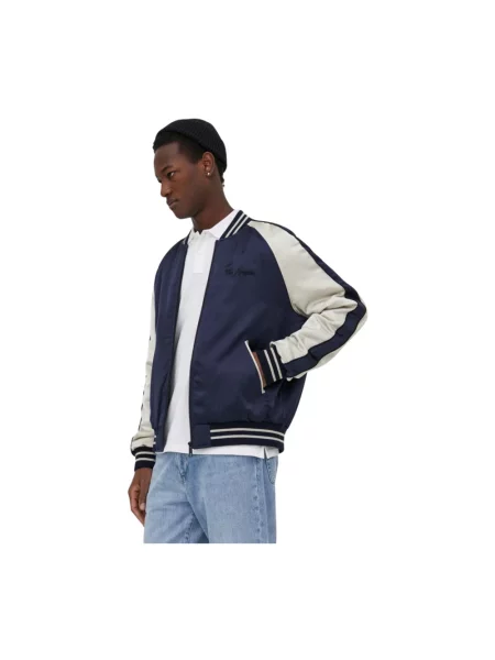 The Kooples kurtka bomber granatowy przejściowa niebieski