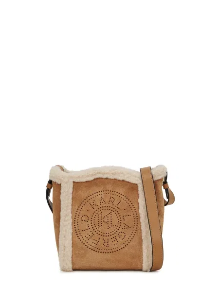 Karl Lagerfeld Geantă de umăr maro caramel / lână alb