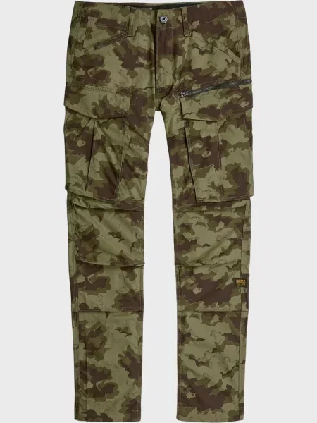 Камуфляжные брюки карго G-star Raw зеленые