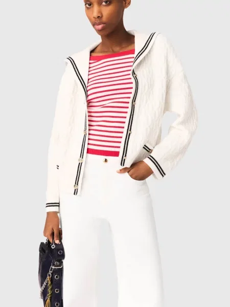 Вовняний кардиган Maje білий