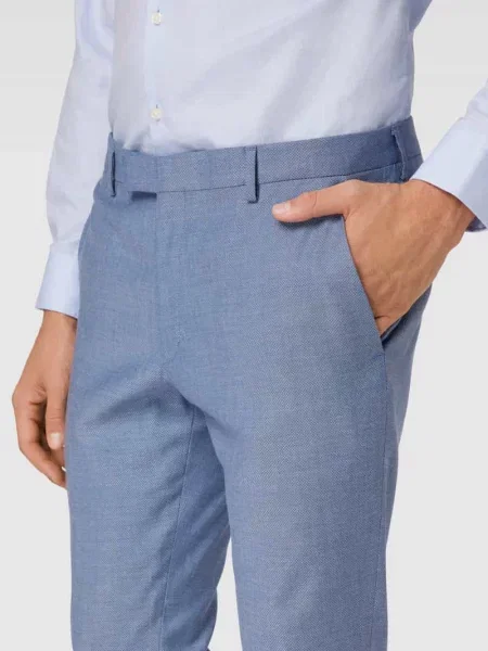 Spodnie do garnituru o kroju extra slim fit z fakturowanym wzorem model ‘Gun’ Joop! Collection