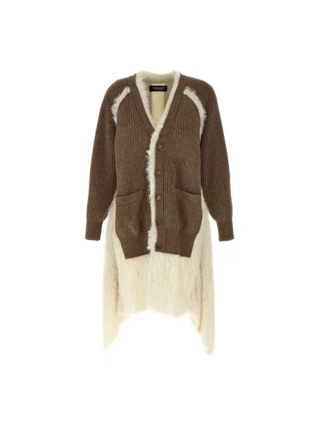 Kardigan Undercover wełniany brązowy