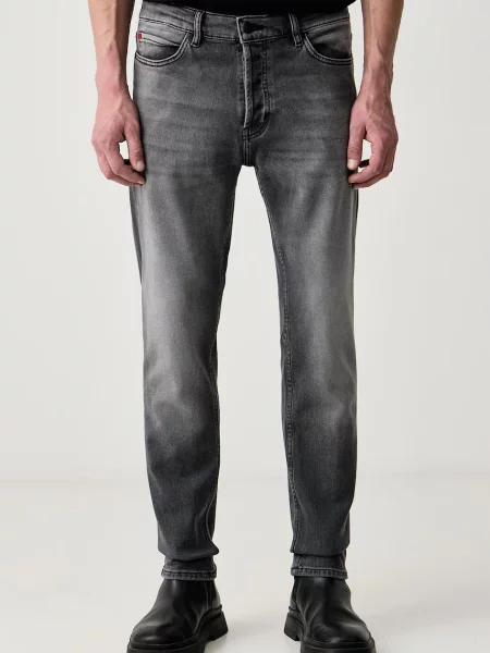 HUGO jeansy tapered szary
