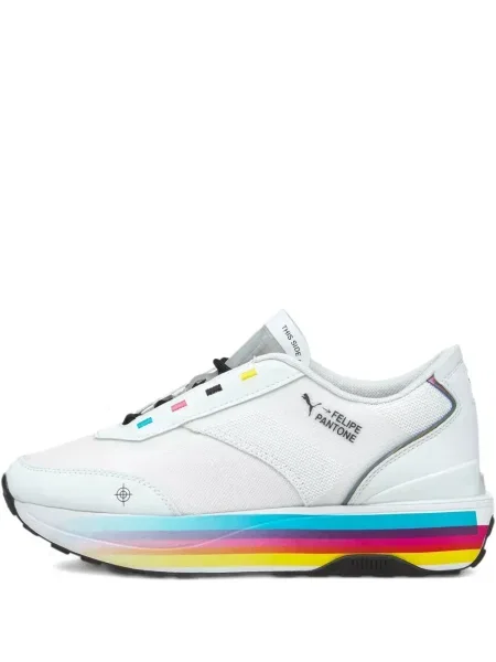 Sneakerși Puma Rider cu dungi alb