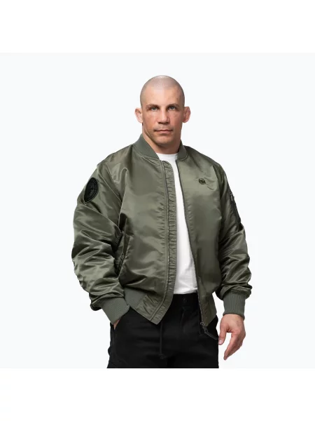 Geacă pentru bărbați Pitbull Akron Flight olive măslin
