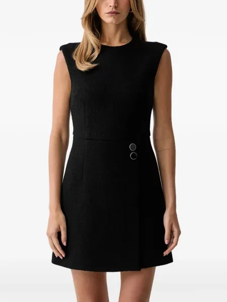 Rochie mini Silvian Heach fără mâneci tricotate negru