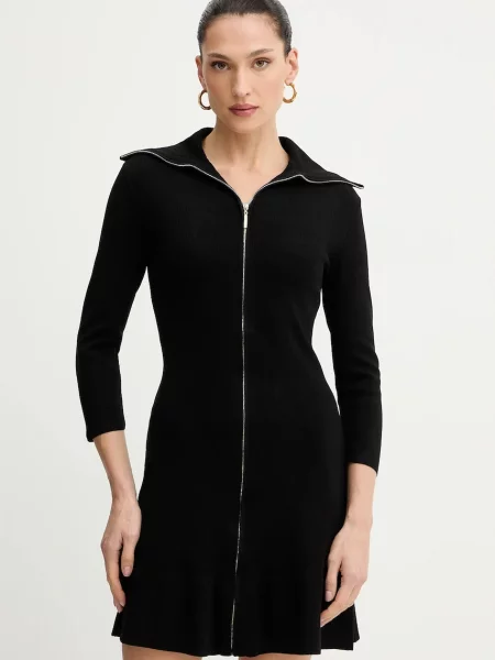 Morgan rochie mini mulată RMVALA negru