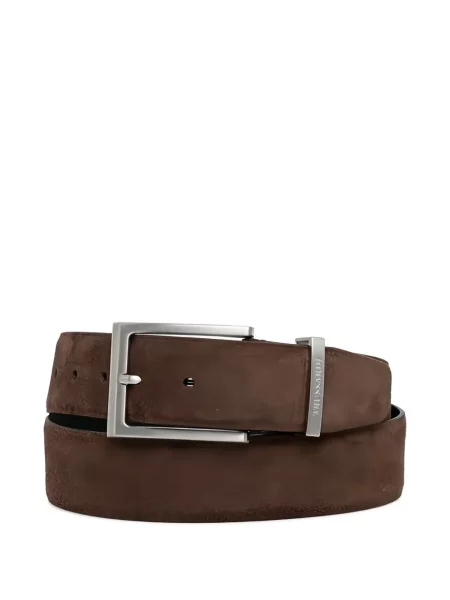 Curea Trussardi din piele de căprioară maro