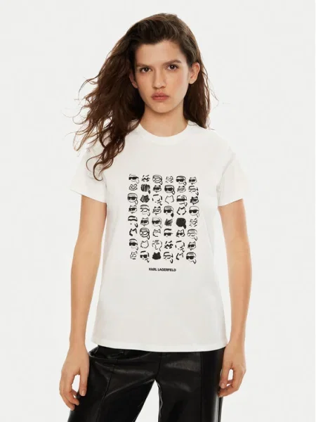Тениска Karl Lagerfeld бяло