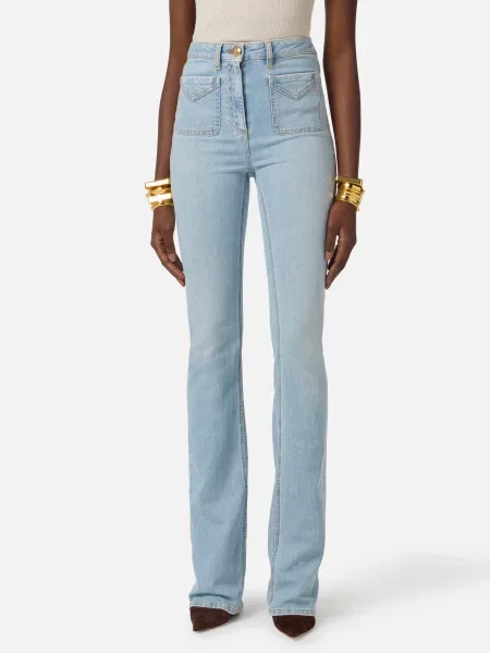 Джинсы Elisabetta Franchi голубые