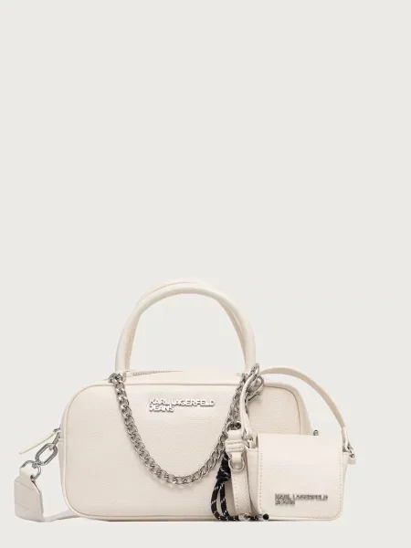 Karl Lagerfeld Jeans geantă crossbody pentru femei alb
