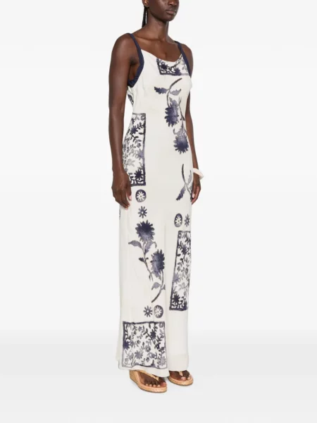 Rochie maxi Sir cu model floral cu imagine