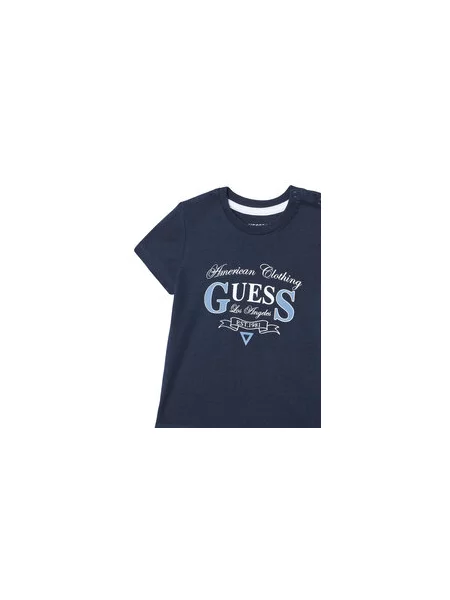 Guess Marškinėliai Tamsiai mėlyna